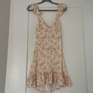 Minkpink Size small “Kiss The Stars Mini Dress in Golden” Revolve